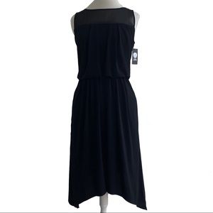 Vince Camuto | drapey black dress